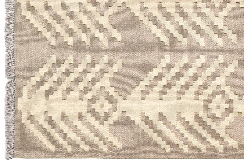 Kelim Gashgai · Handgewebt – Grau, 149x103 cm