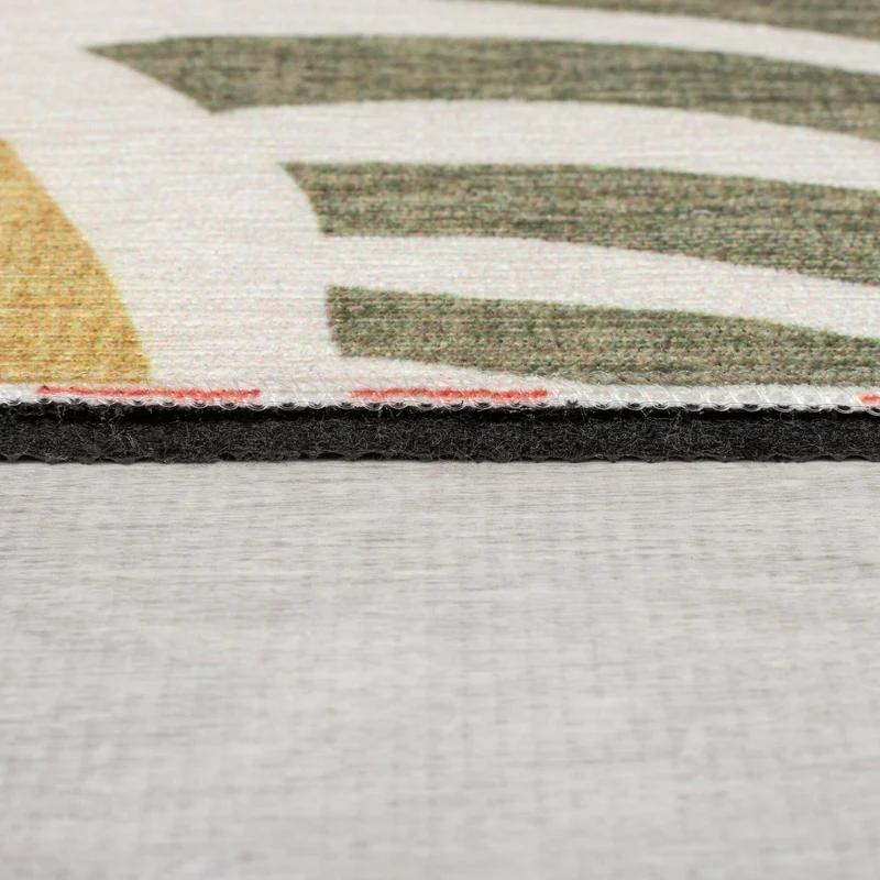 Waschbarer Teppich - Fabio Swirl Bunt