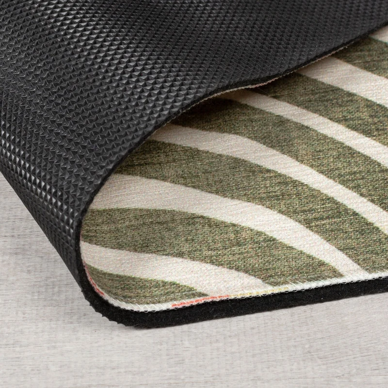 Waschbarer Teppich - Fabio Swirl Bunt