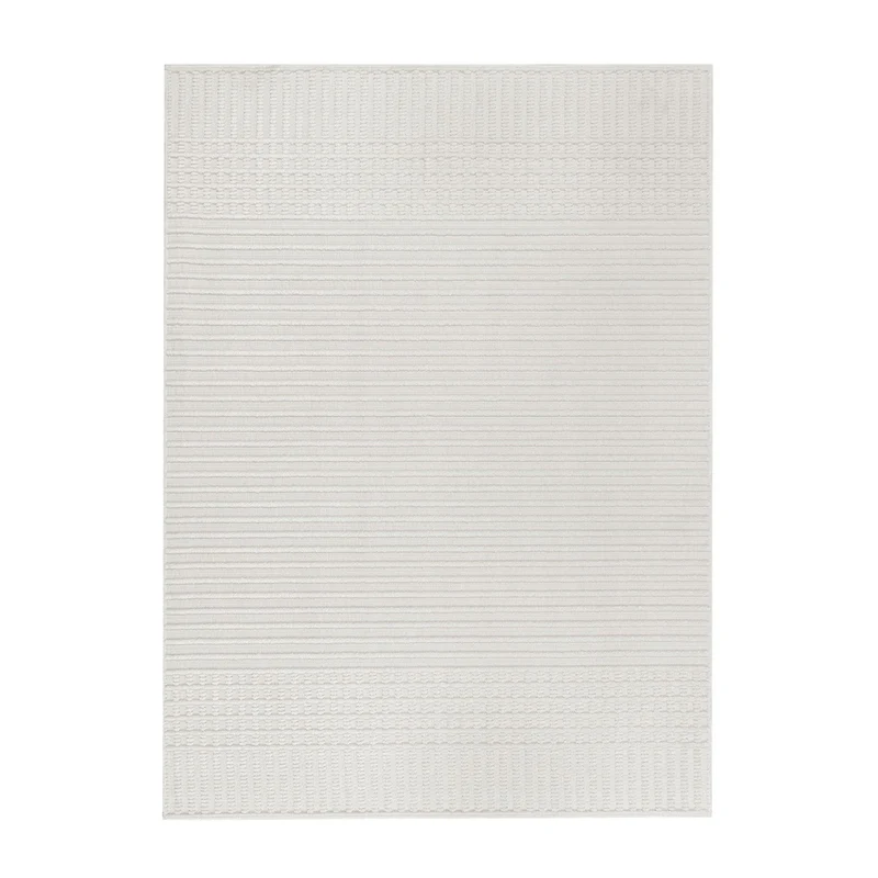 Waschbarer Teppich - Elto Stripe Creme