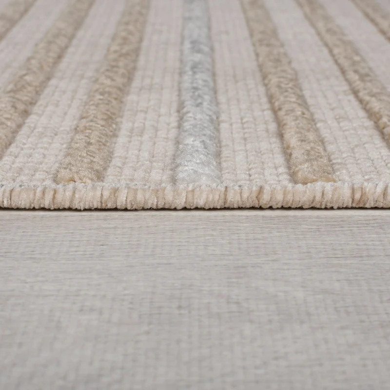 Waschbarer Teppich - Elto Stipe Beige