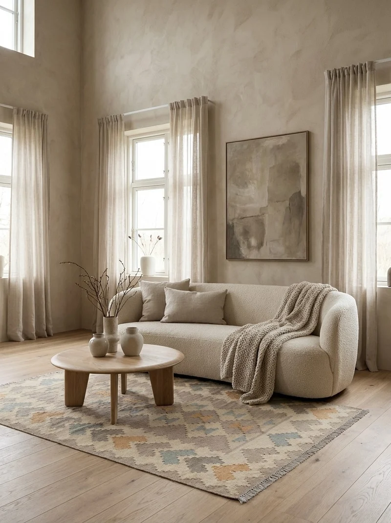 Kelim Gashgai · Handgewebt – Beige, 175x121 cm
