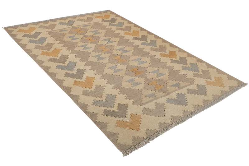 Kelim Gashgai · Handgewebt – Beige, 175x121 cm