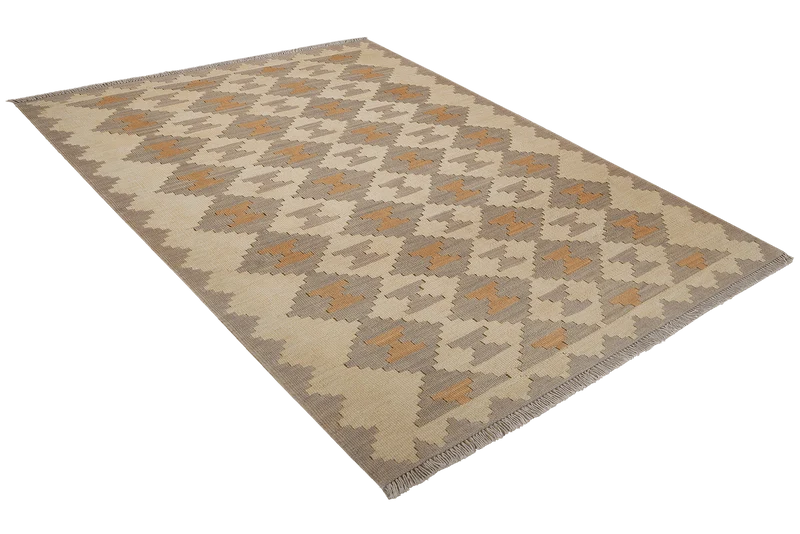 Kelim Gashgai · Handgewebt – Beige, 175x121 cm