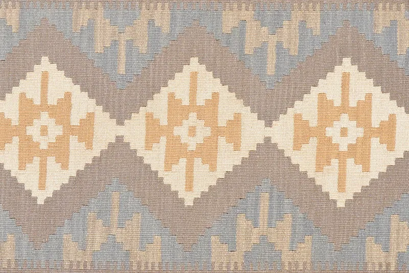 Kelim Gashgai · Handgewebt – Grau, 179x124 cm