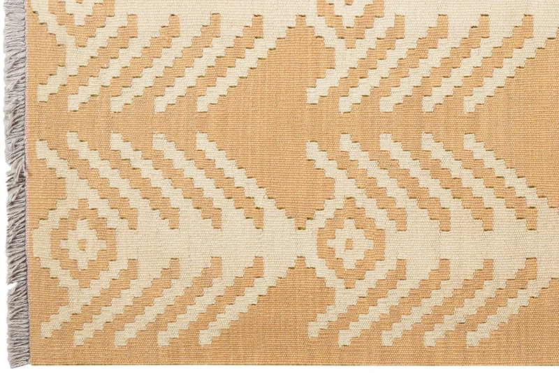 Kelim Gashgai · Handgewebt – Gelb, 150x102 cm