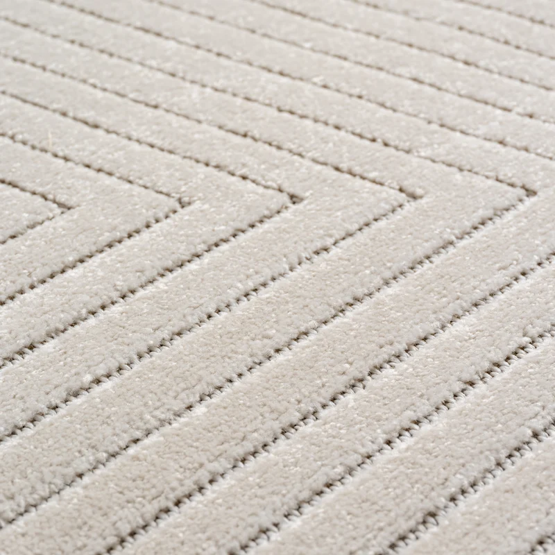 Carpettex Kurzflor Teppich 3D Hoch-Tief Skandi Boho Indoor Outdoor