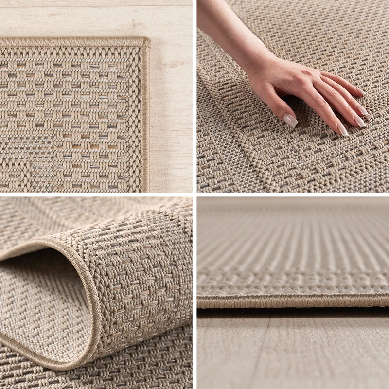 Carpettex Outdoor Teppich Beige Wetterfest UV-beständig Skandi Boho