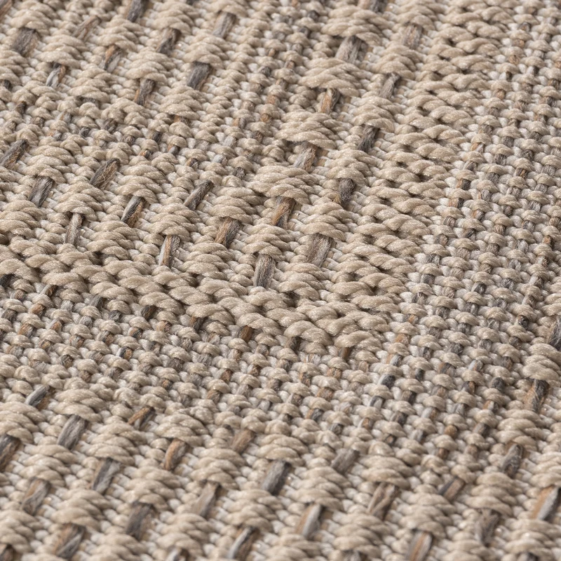 Carpettex Outdoor Teppich Beige Wetterfest UV-beständig Skandi Boho