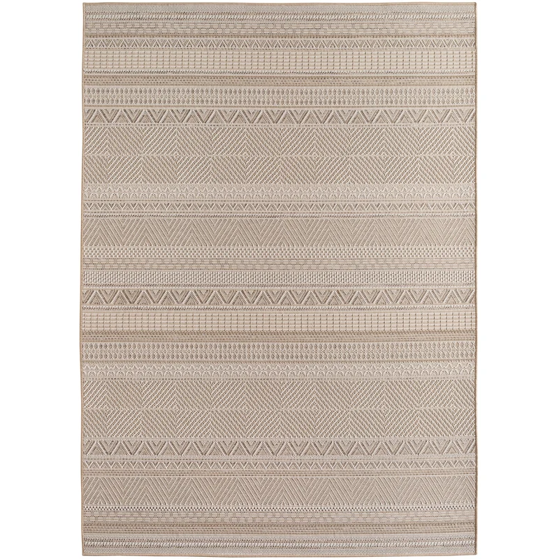Carpettex Outdoor Teppich Beige Wetterfest UV-beständig Skandi Boho