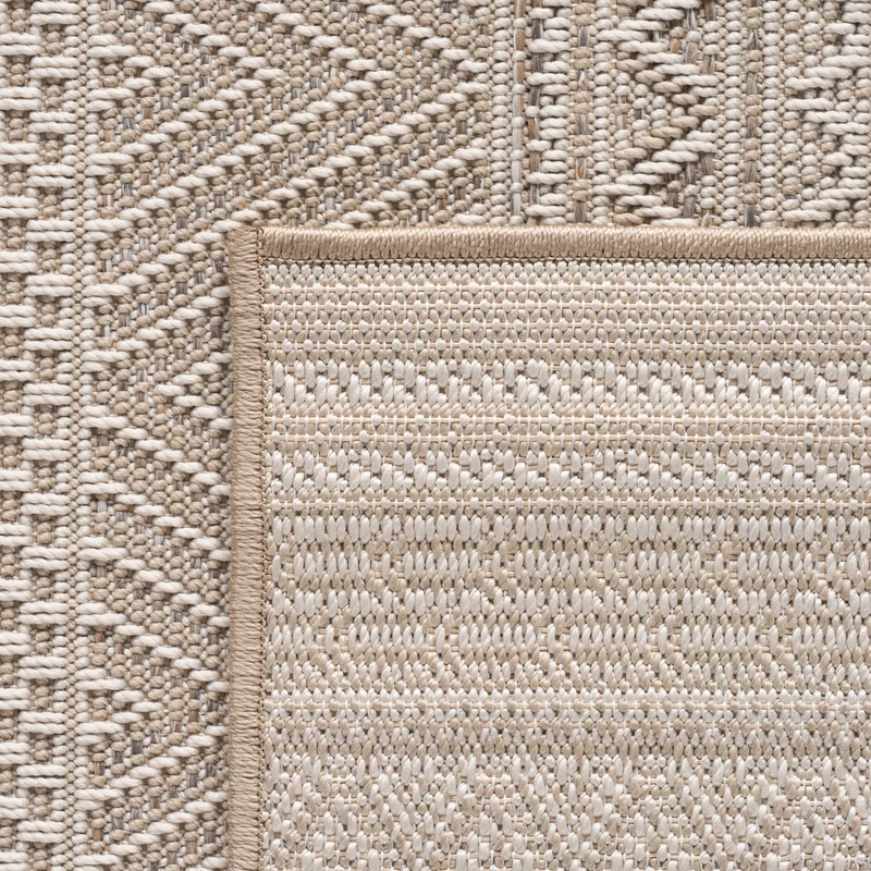 Carpettex Outdoor Teppich Beige Wetterfest UV-beständig Skandi Boho