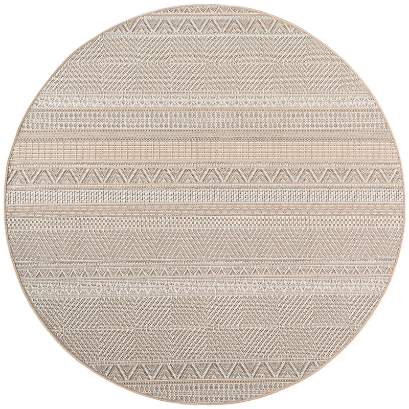 Carpettex Outdoor Teppich Beige Wetterfest UV-beständig Skandi Boho