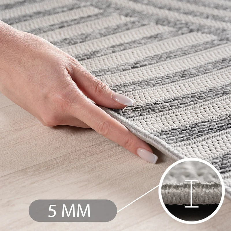 Carpettex Outdoor Teppich Beige Wetterfest UV-beständig Skandi Boho