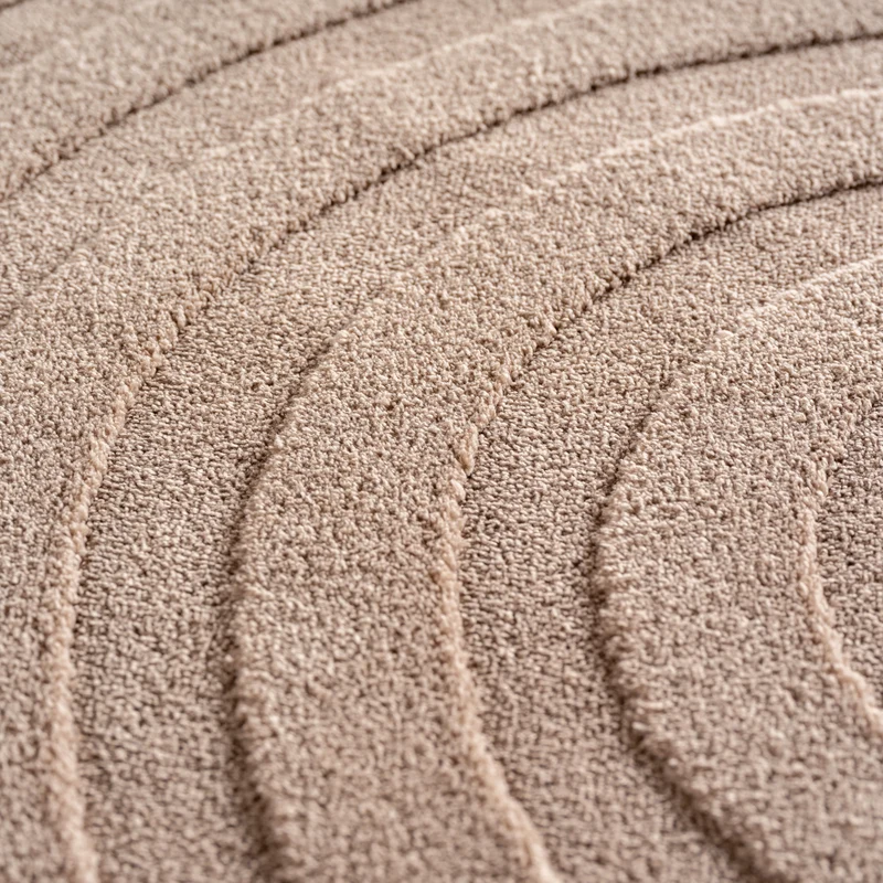 Carpettex Boho Kurzflor Teppich 3D Effekt Waschbar Skandi Weich