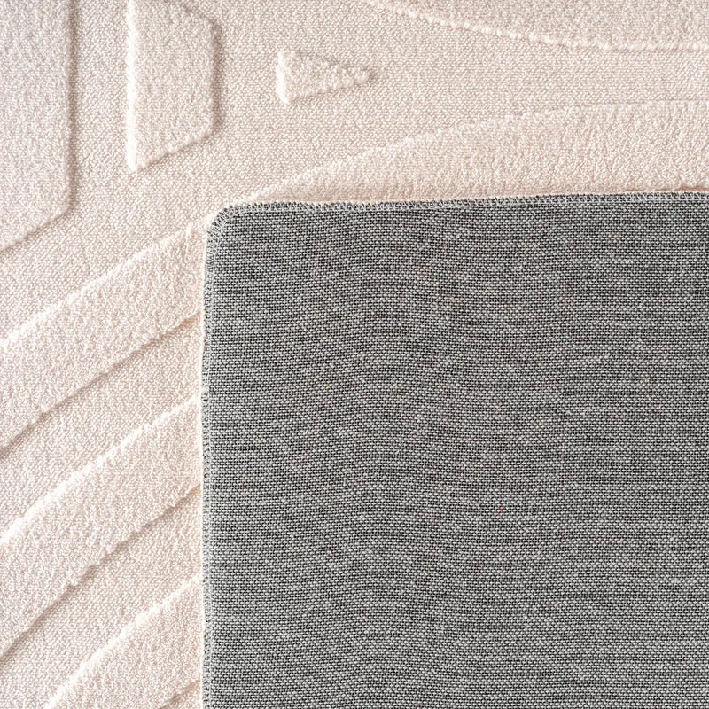 Carpettex Boho Kurzflor Teppich 3D Effekt Waschbar Skandi Weich