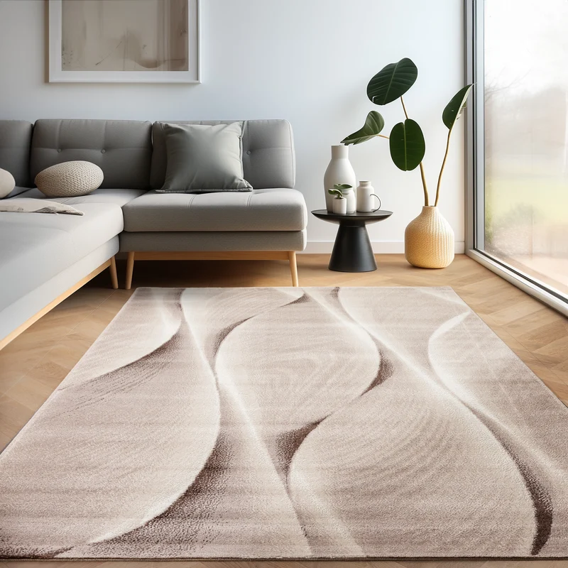 Carpettex Kurzflor Teppich Waschbar Extra Weich Modern