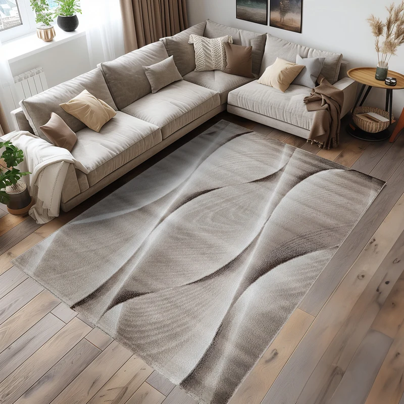 Carpettex Kurzflor Teppich Waschbar Extra Weich Modern