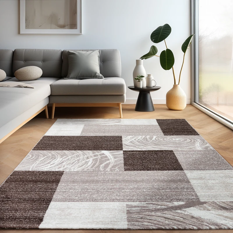 Carpettex Kurzflor Teppich Waschbar Extra Weich Modern