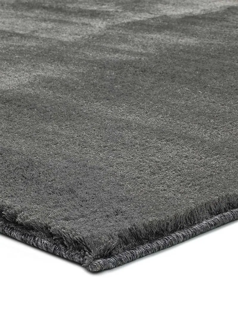 Alfombra a medida Silky Lush Liso Antracita