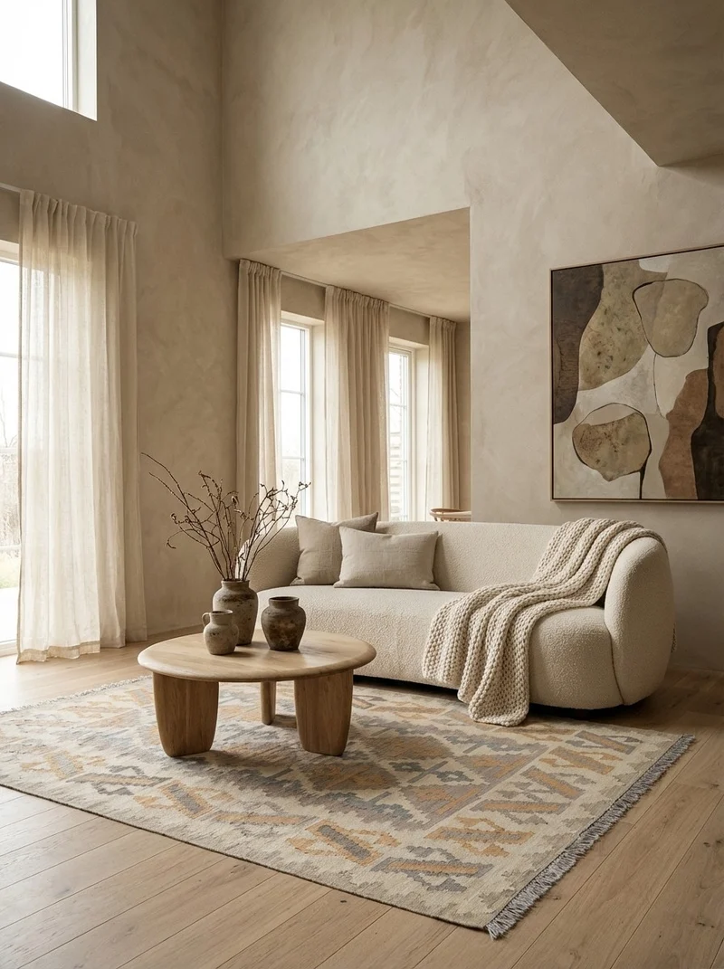 Kelim Gashgai · Handgewebt – Beige, 175x125 cm