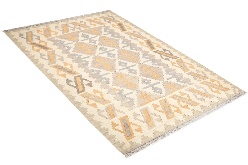 Kelim Gashgai · Handgewebt – Beige, 175x125 cm
