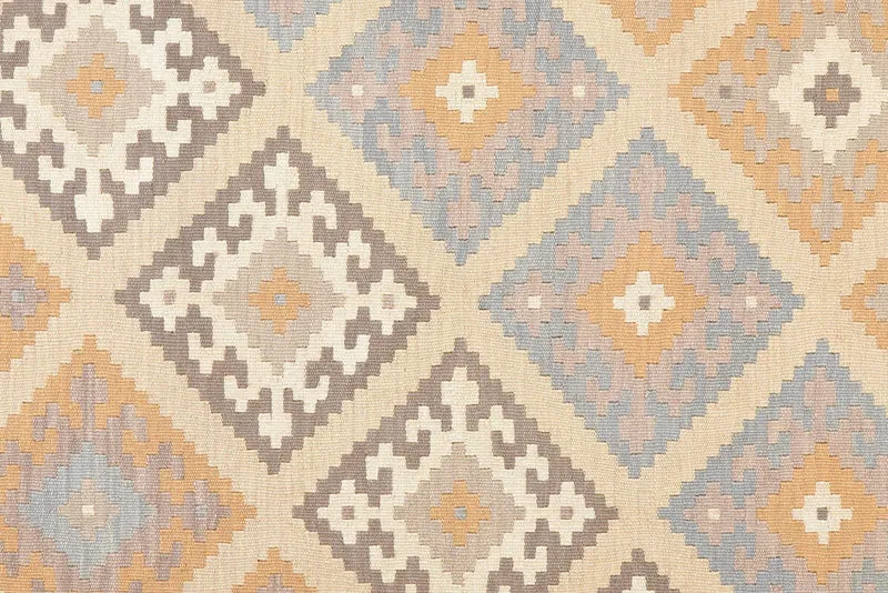 Kelim Gashgai · Handgewebt – Beige, 242x176 cm