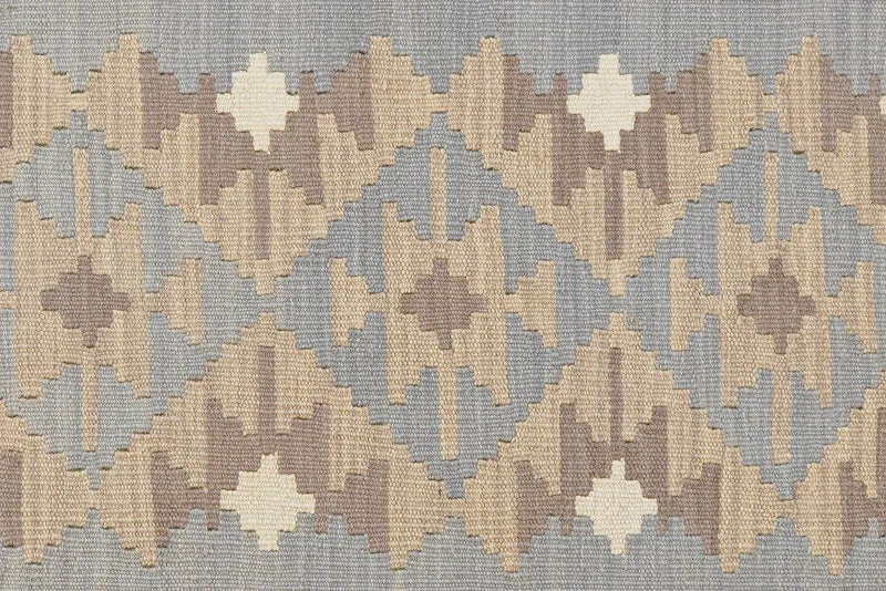 Kelim Gashgai · Handgewebt – Grau, 183x123 cm