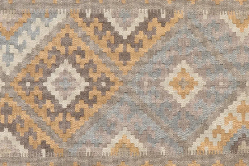 Kelim Gashgai · Handgewebt – Grau, 181x120 cm