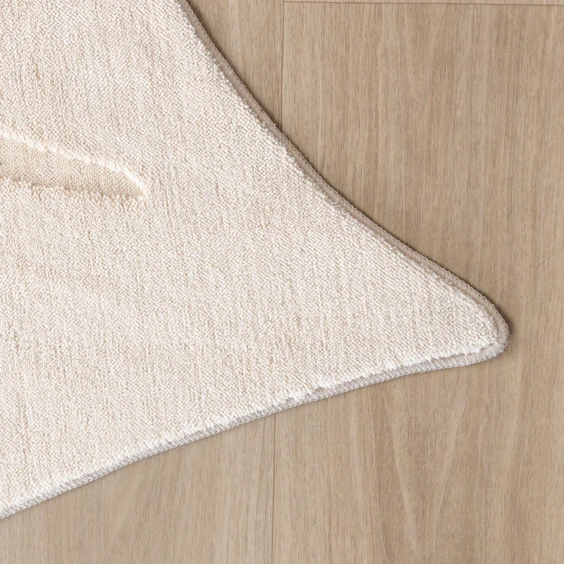 Kinderteppich Waschbar - Coco Blatt Beige