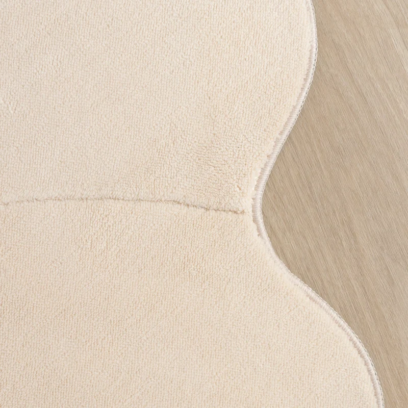 Kinderteppich Rund - Coco Blume Beige
