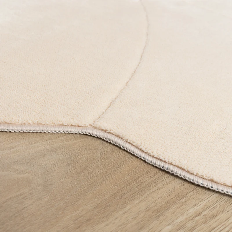 Kinderteppich Rund - Coco Blume Beige