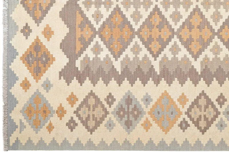 Kelim Gashgai · Handgewebt – Beige, 239x171 cm