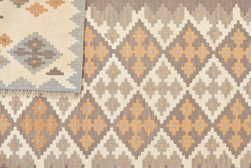 Kelim Gashgai · Handgewebt – Beige, 239x171 cm