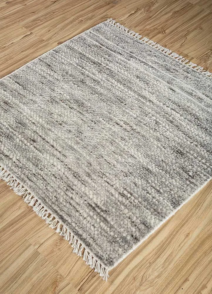 Wollteppich quadratisch - 75 x 75 cm - beige
