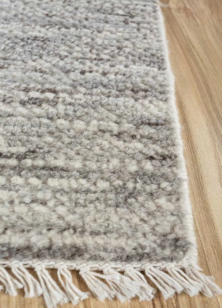 Wollteppich quadratisch - 75 x 75 cm - beige