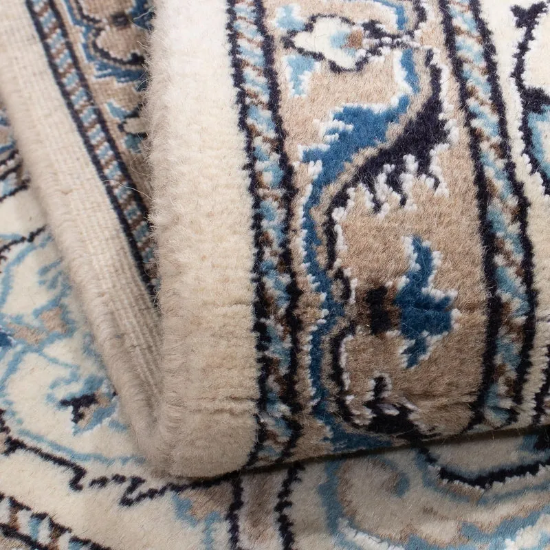 Perserteppich - Nain 194 x 196 cm Quadratischer Teppich - dunkelblau