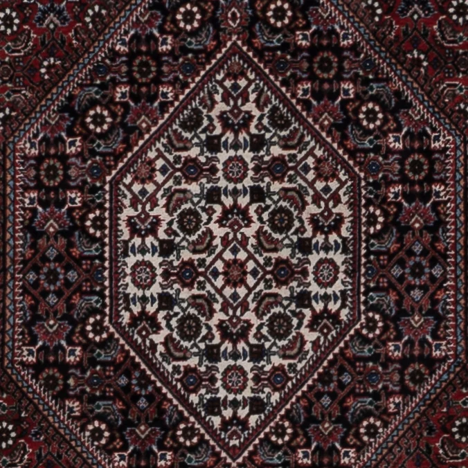 Bidjar Teppich 130x200cm - Perserteppich - dunkelrot