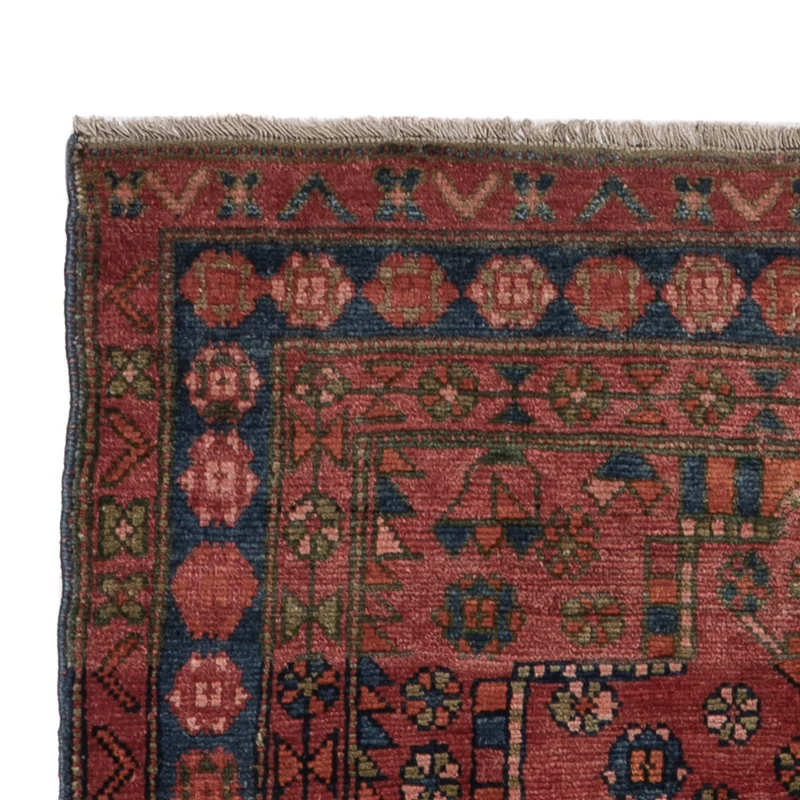 Hamadan Teppich 125x220cm - Perserteppich - rot