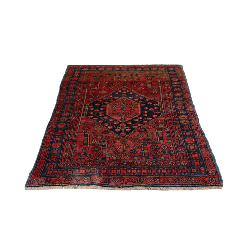 Hamadan Teppich 125x220cm - Perserteppich - rot