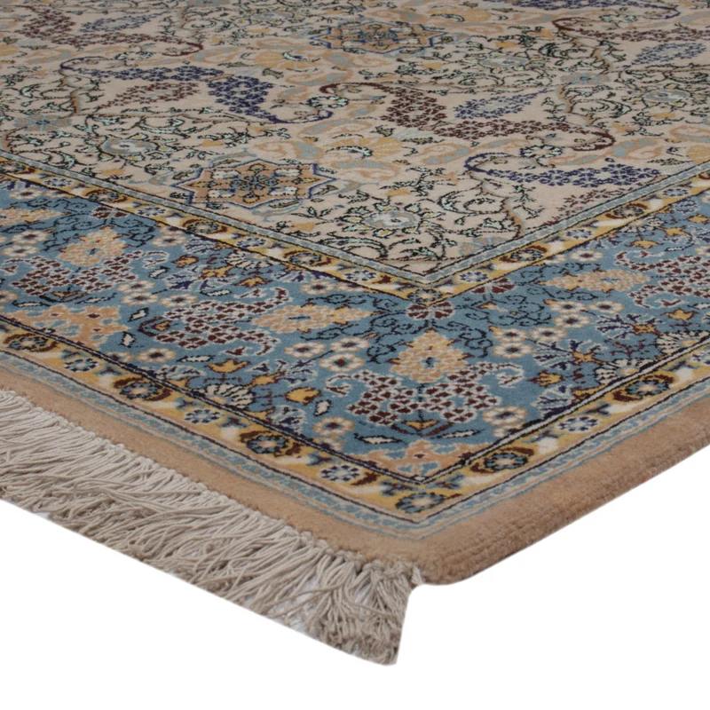 Ghom Teppich 140x209cm - Perserteppich - sand