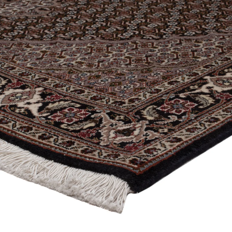 Täbriz - 40 Raj Teppich 152x197cm - Perserteppich - dunkelbeige