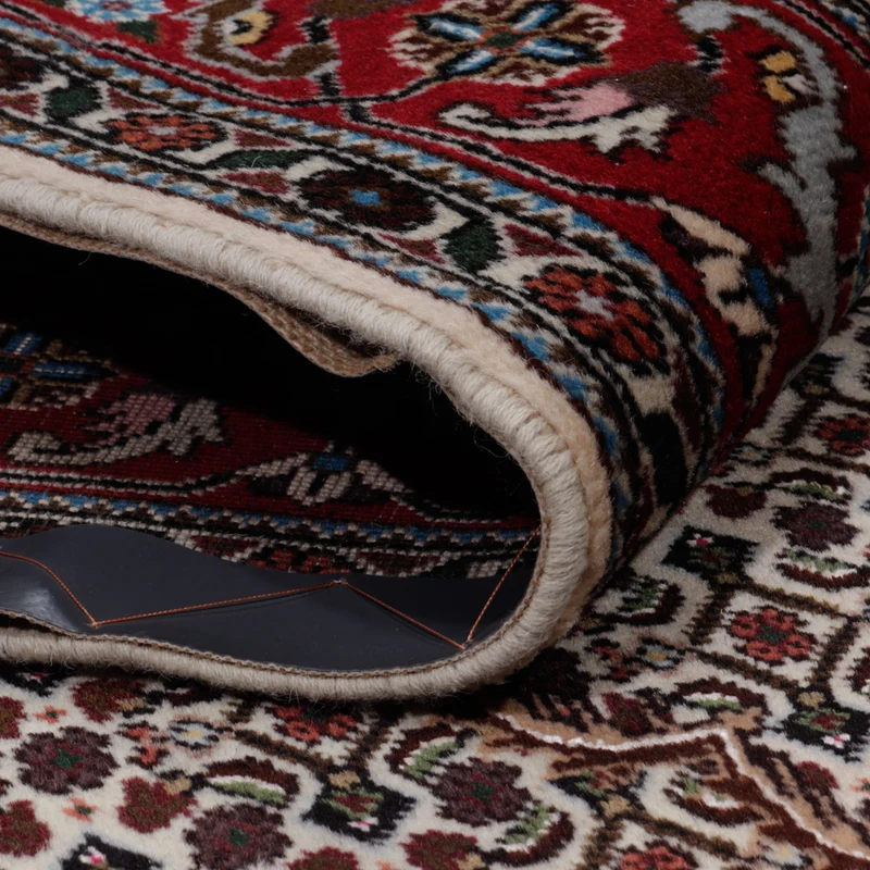 Täbriz - 40 Raj Teppich 138x206cm - Perserteppich - dunkelbeige