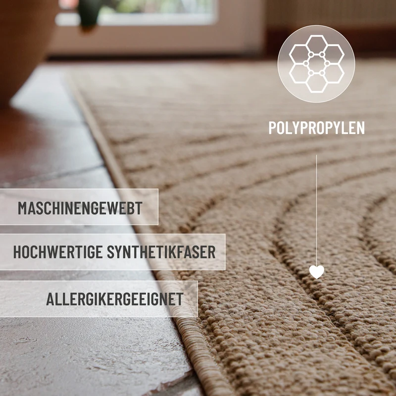 In- & Outdoor Teppich Natur "Monoq" WECONhome
