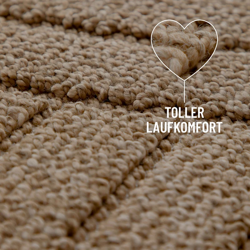 In- & Outdoor Teppich Natur "Monoq" WECONhome