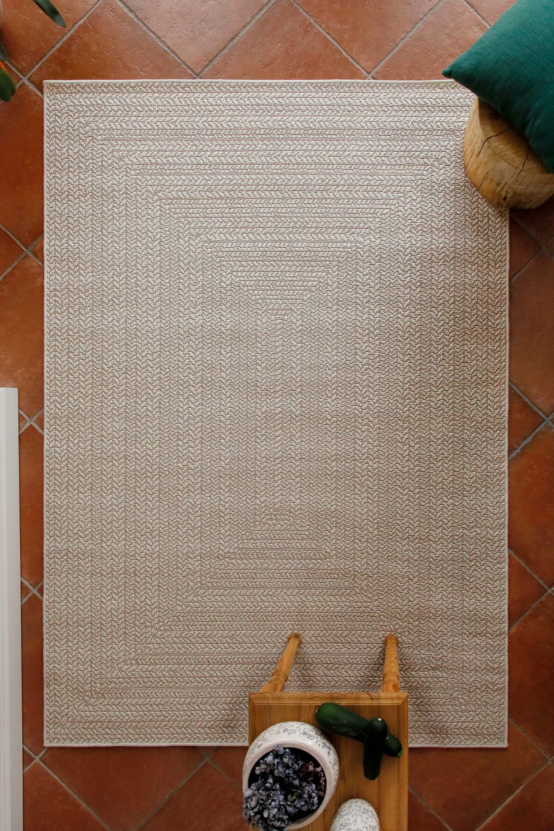 In- & Outdoor Teppich Beige "Layo" WECONhome