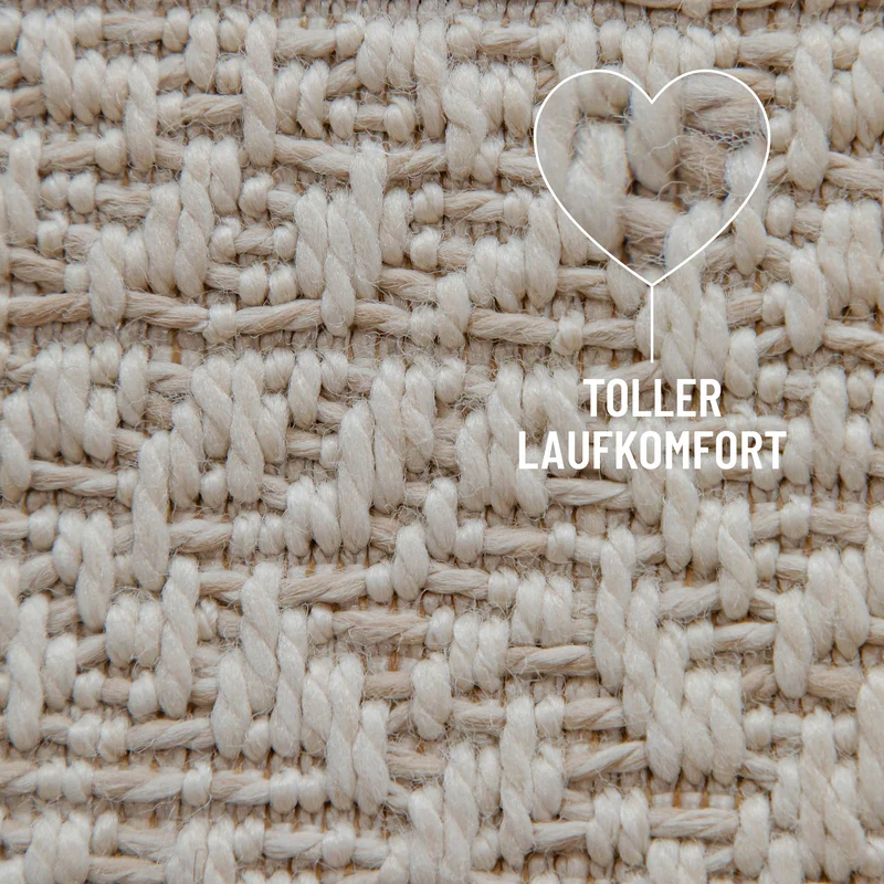 In- & Outdoor Teppich Beige "Layo" WECONhome