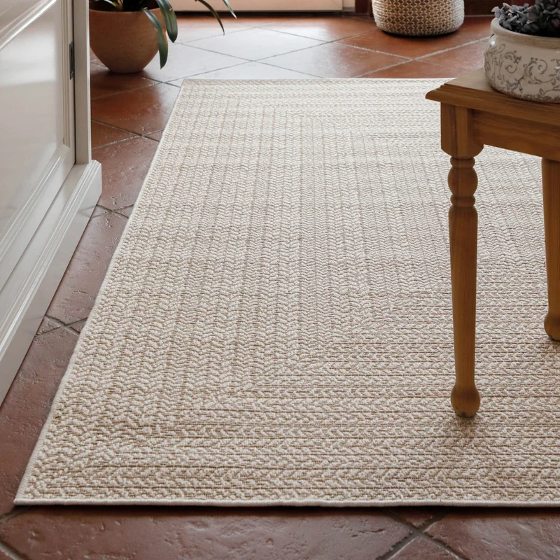 In- & Outdoor Teppich Beige "Layo" WECONhome