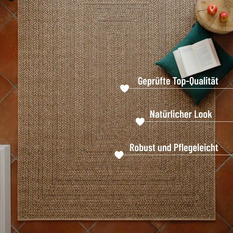 In- & Outdoor Teppich Natur "Layo" WECONhome
