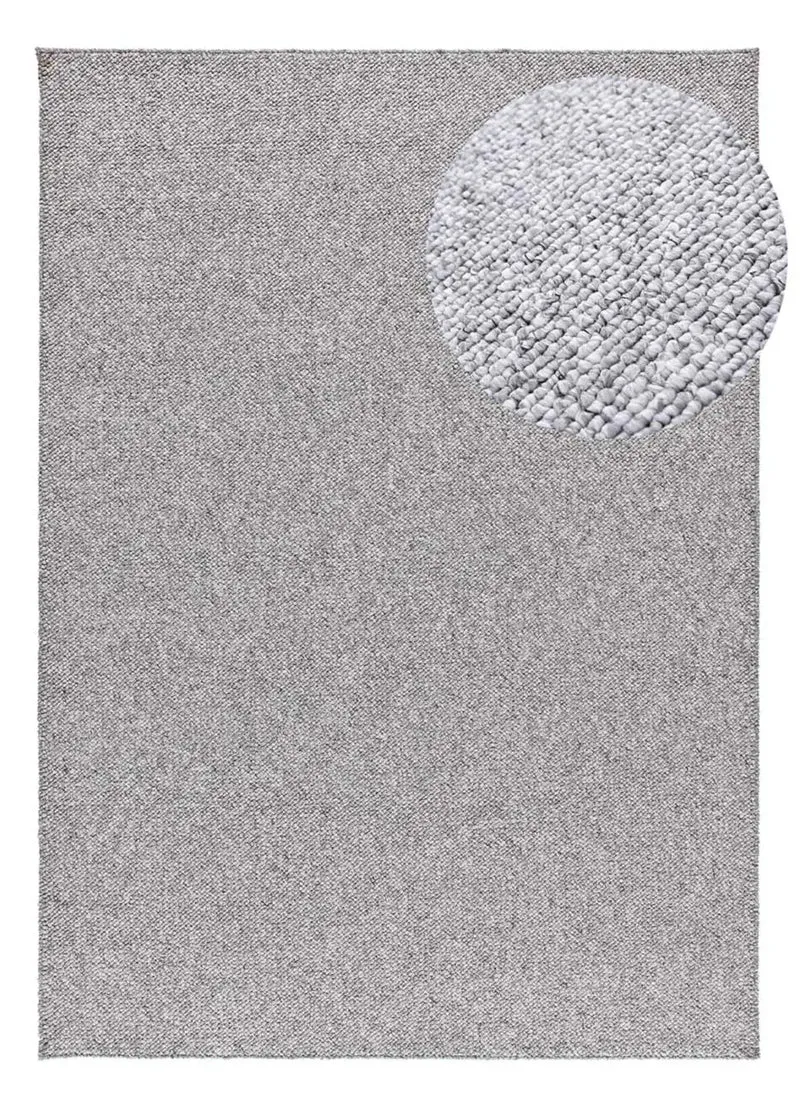 Alfombra lavable tejido en bucle Petra Liso Plata