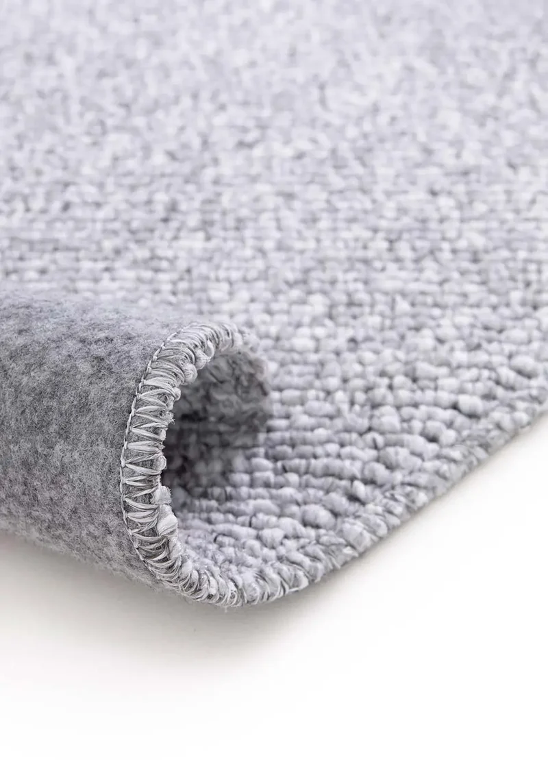 Alfombra lavable tejido en bucle Petra Liso Plata